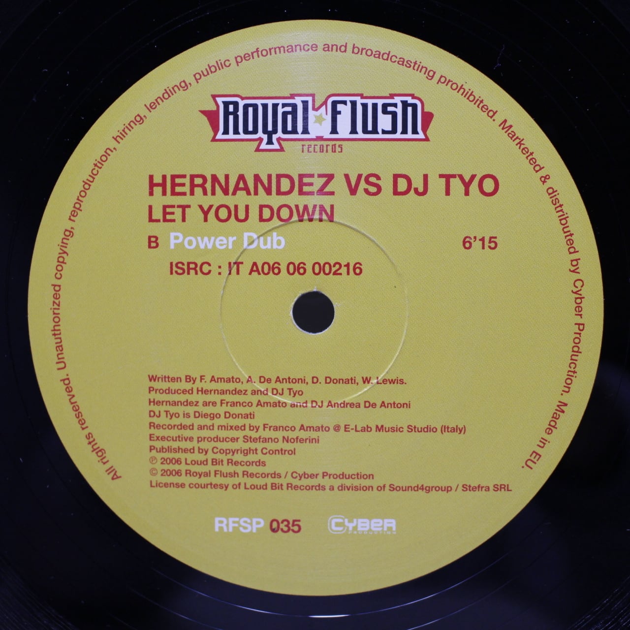 Hernandez vs. DJ Tyo / Let You Down [RFSP 035] - 画像2