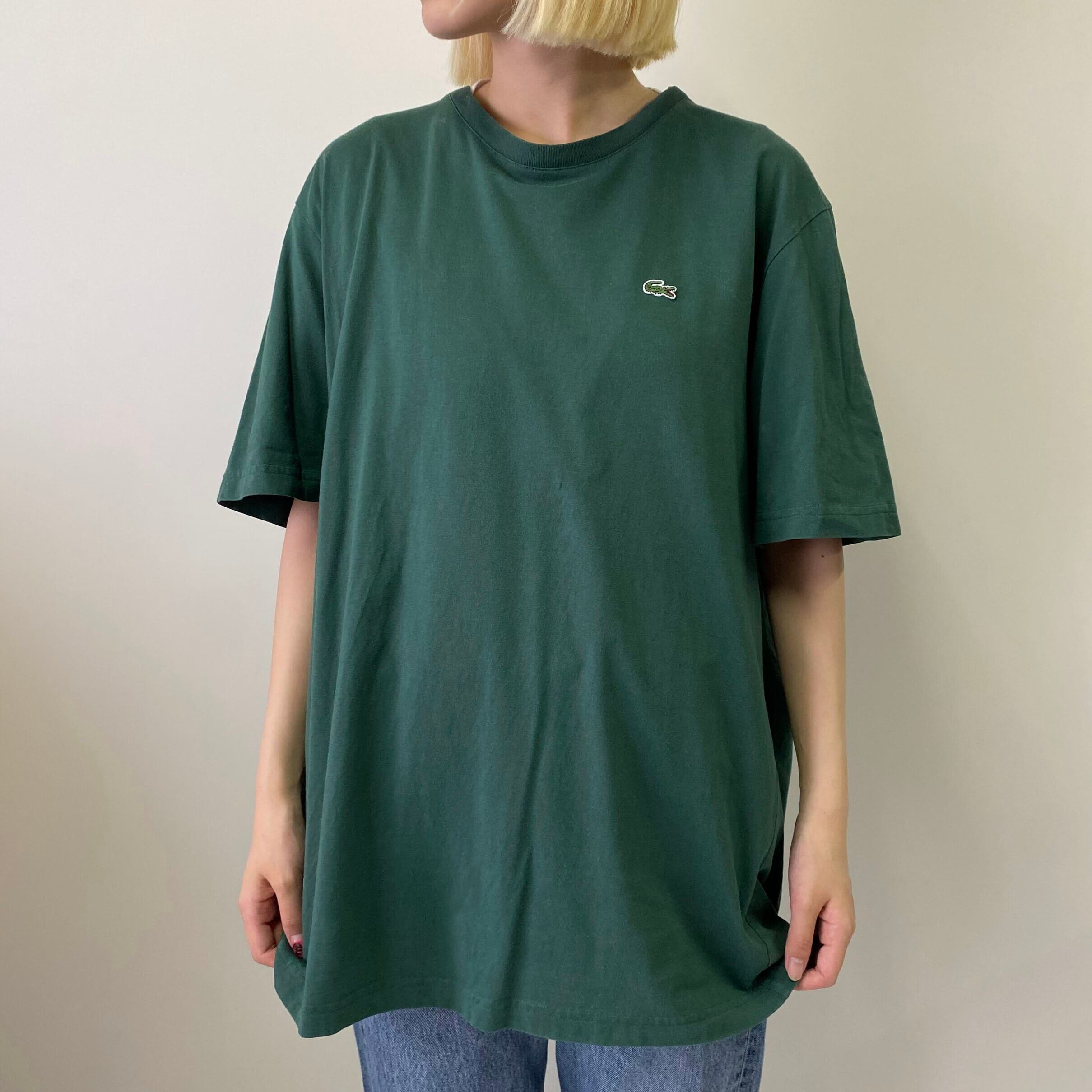 新入荷sale対象外 ビッグサイズ Lacoste ラコステ ワンポイントロゴ Tシャツ メンズxl相当 古着 グリーン 緑 Tシャツ Gs07 Cave 古着屋 公式 古着通販サイト
