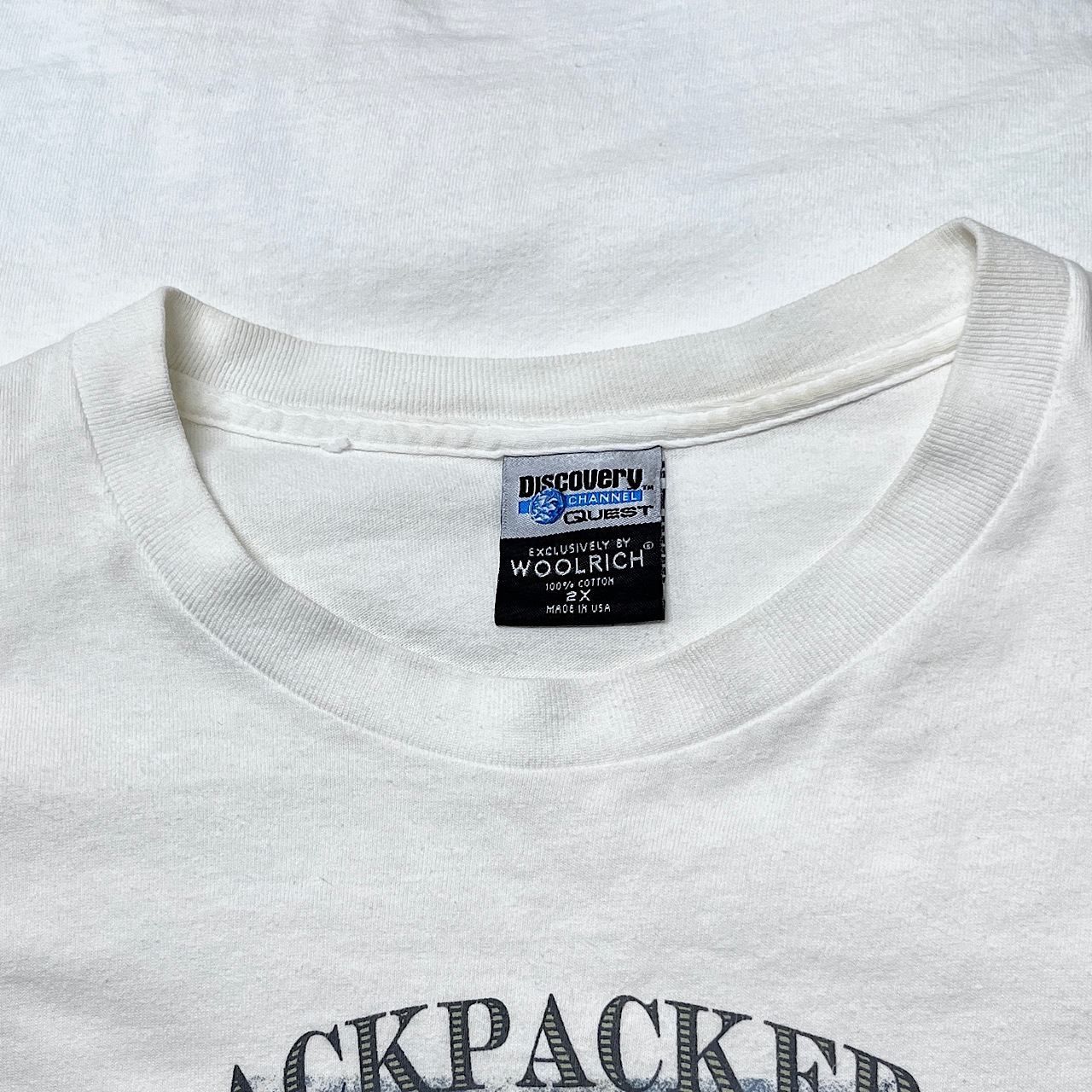 ビッグサイズ 90年代 USA製 Woolrich ウールリッチ DISCOVERY CHANNEL 
