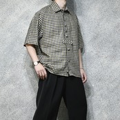 custom short length tyrolean linen shirt