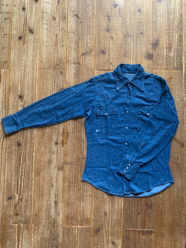 70's Levi's 60649-1117 デニムウエスタンシャツ オレンジタブ  USA製