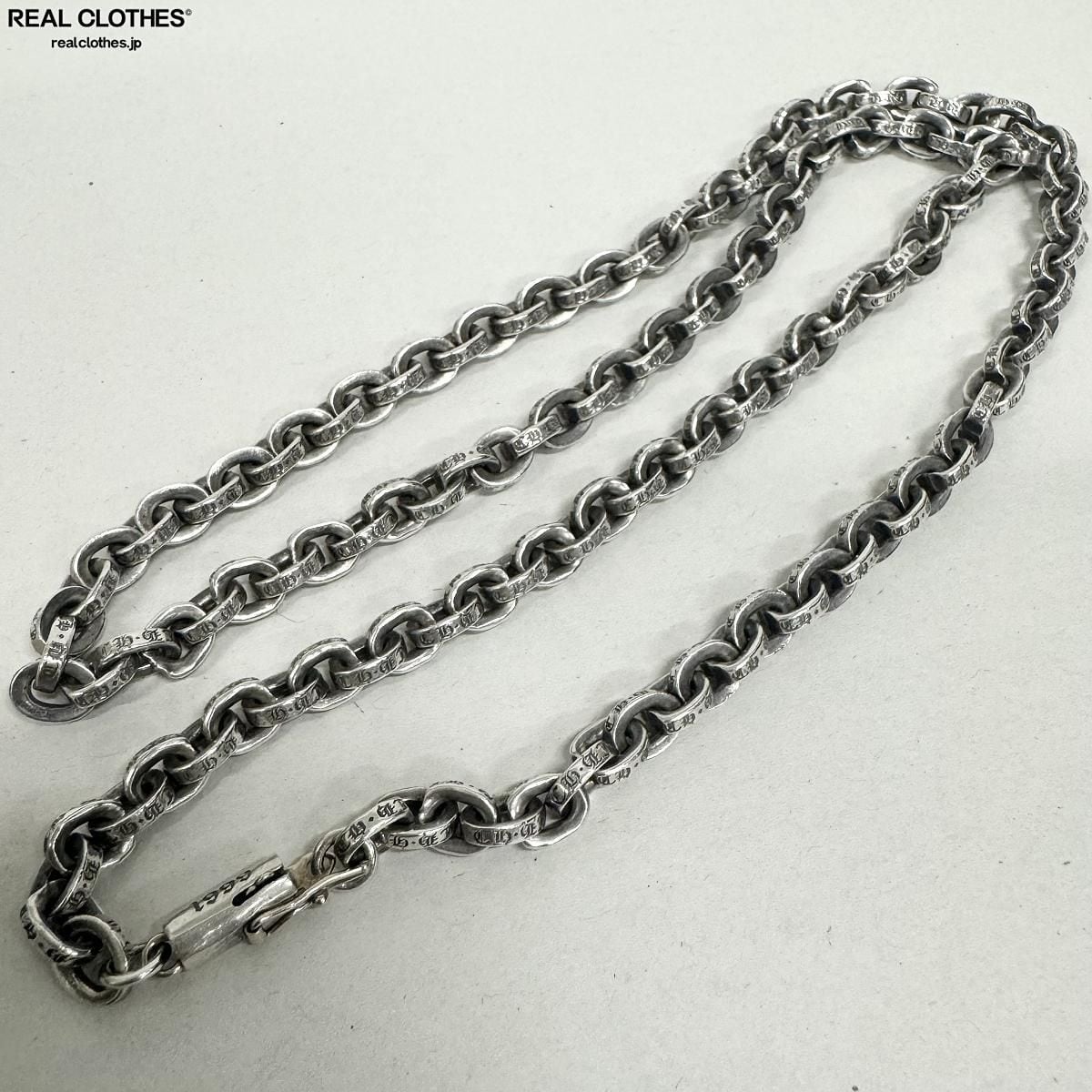 CHROME HEARTS クロムハーツ PAPER CHAIN 20 ペーパーチェーン 20inch シルバーネックレス インヴォイス付き