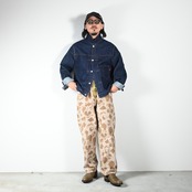 BOWWOW(バウワウ)DUCK HUNTER CAMO FIELD PANTS (裏側)コーディネート
