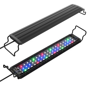 【特価処分】DEWEL 水槽 ライト 水槽用 照明 ledライト アクアリウムライト 防水 タイマ ー 水草 育成 熱帯魚 観賞魚 飼育 3つの照明モード 10段階明るさ調整 45-60の水槽対応