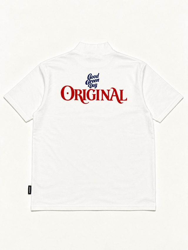Good Green Day MOCK NECK WHITE