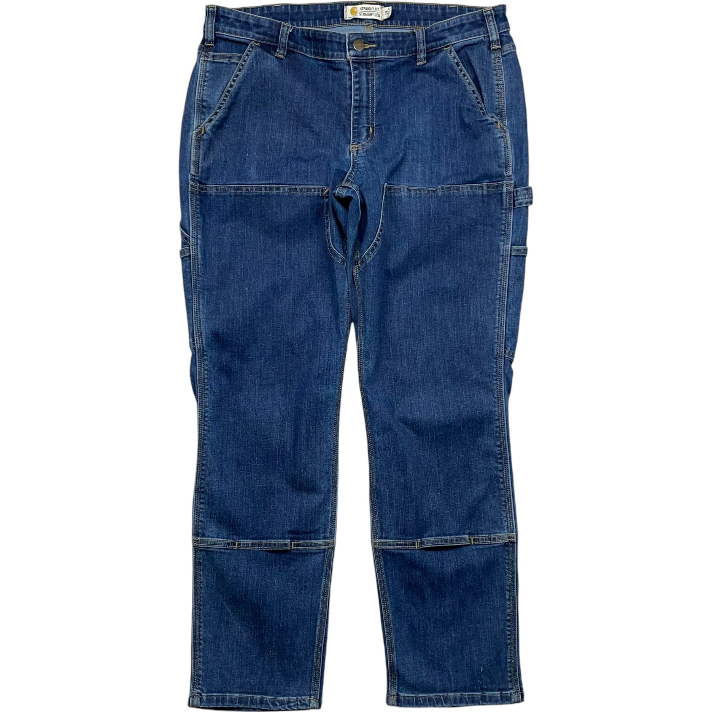 《実寸W36 L30》Carhartt カーハート デニムパンツ ワークパンツ ダブルニー no.4710