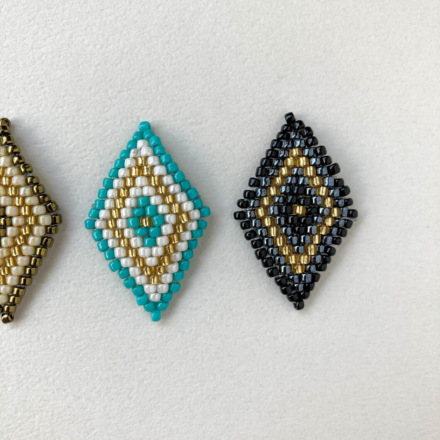 再入荷〉Duaオリジナル ひし形ビーズワークパーツ | Dua-アクセサリー