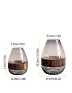 フラワーベース　花瓶　大きな口　ガラスベース　シンプル　おしゃれ　置物　花器　インテリア雑貨　インテリア　フラワー ベース　ドライ　フラワー ガラス