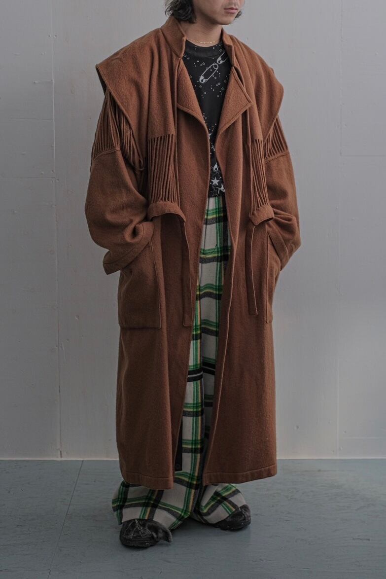 L〜ＸＬ jean charles de castelbajac ウールコート 1980s Jean-Charles de Castelbajac wool coat | puzzle