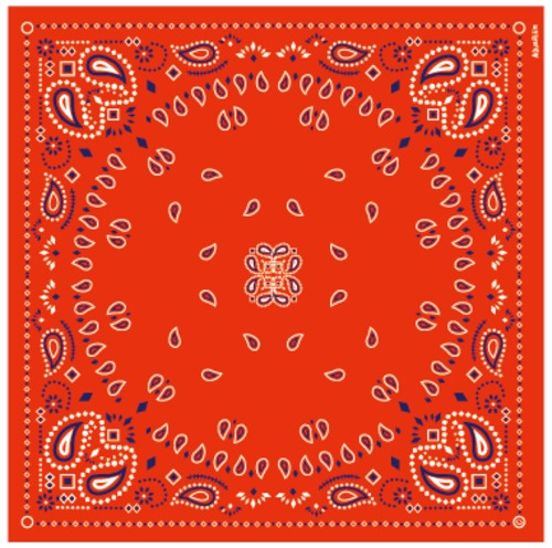 ORIGINAL BANDANA<RED/BLUE/NUDE>　 