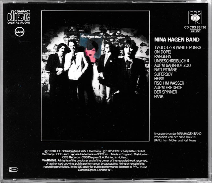 Nina Hagen ニナ・ハーゲン - Nina Hagen Band 再発中古CD | Music Finders