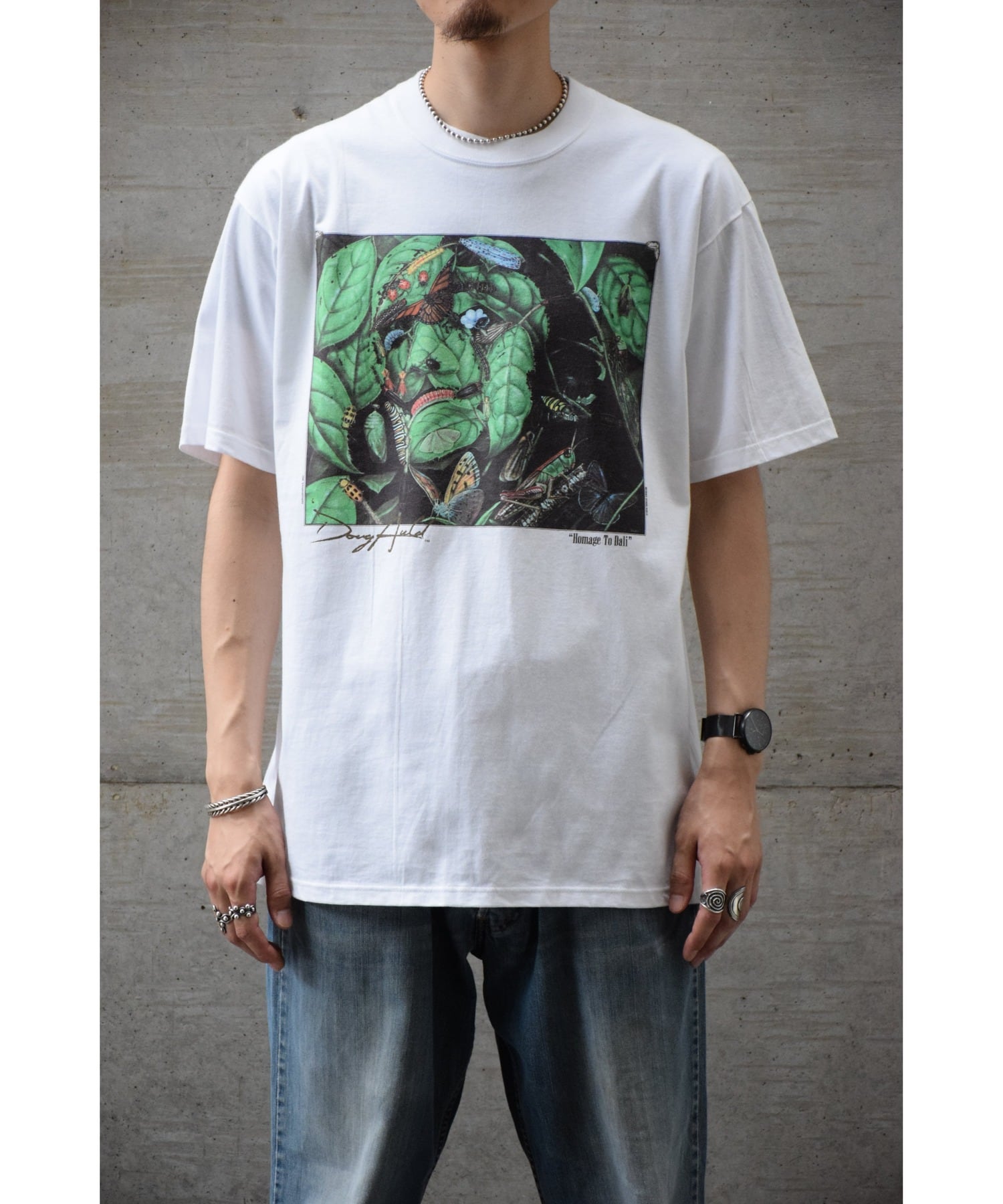 Dead Stock!!】90's Doug Auld ”Salvador Dali” 騙し絵アートプリントT
