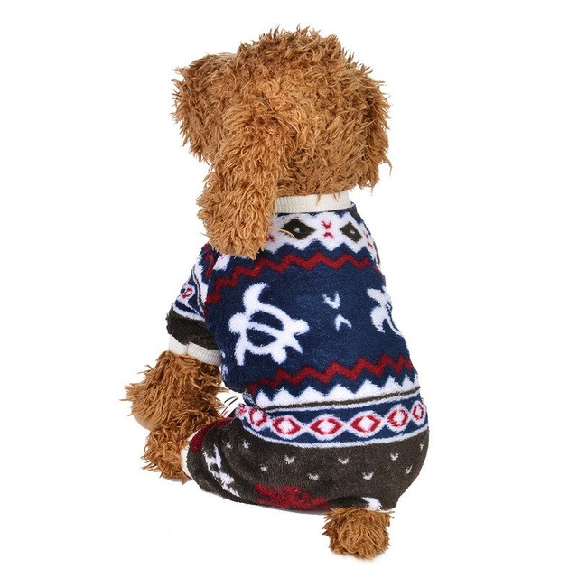 秋冬ペットの犬服ジャンプスーツパジャマ子犬服チワワプードルビションペット衣装スパースターペロドロップシップ犬コート