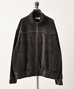 many men many mind Powder-finish velour track top (BLK) M2624020