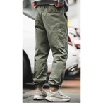 Pocketed Tapered Silhouette Cargo Pants ◇2color H0195