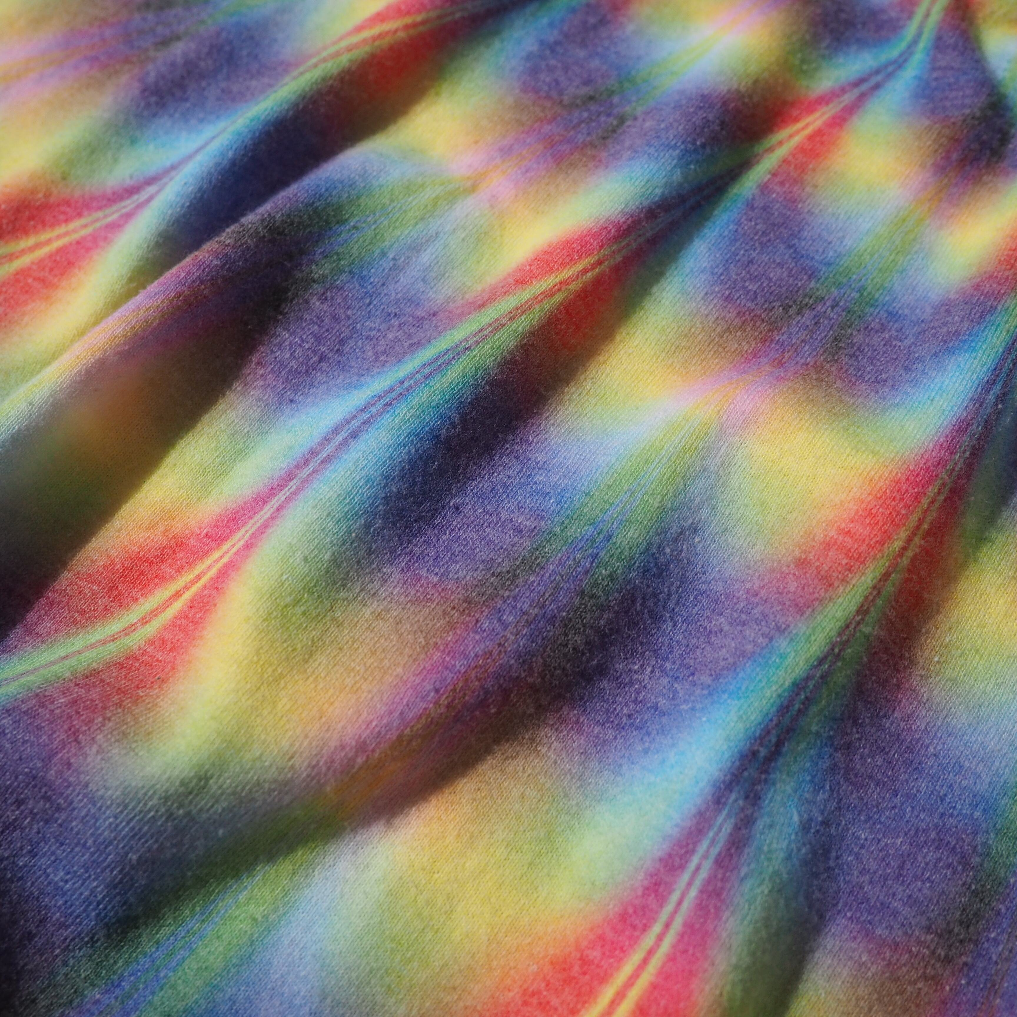 ” Psychedelic cat face ” photo printed loose Tee