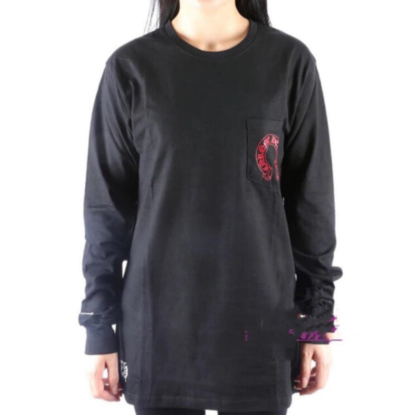 Chrome Hearts クロムハーツ 長袖Tシャツ レッドシャドウクロス