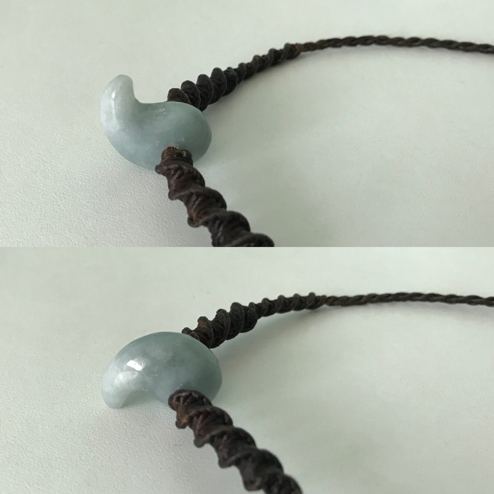 NU JOMON SERIES MAGA TAMA - JADE NECKLACE - 天然翡翠 勾玉