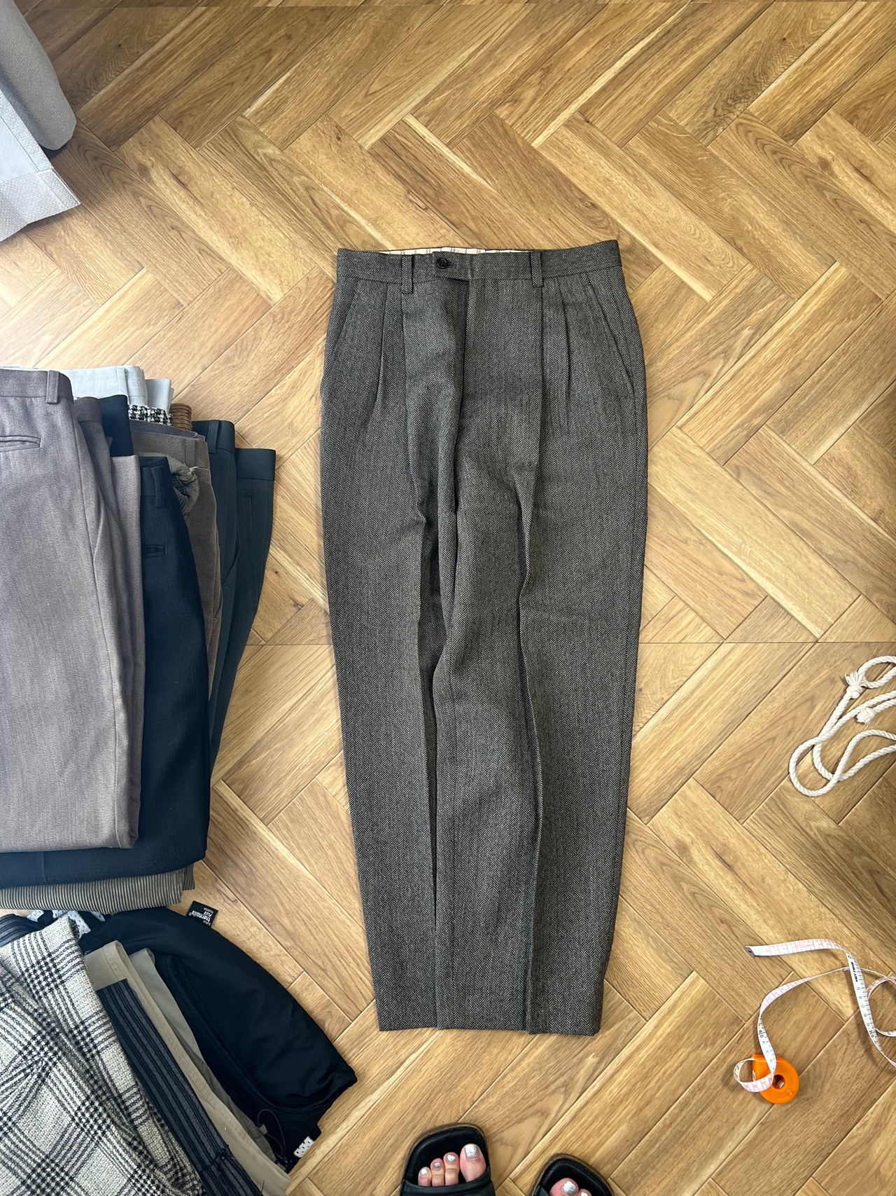 1980s- Herringbone Slacks