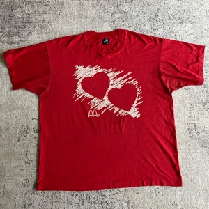 1990s  McDonald's  Heart Tee  XL  Made in USA  F524