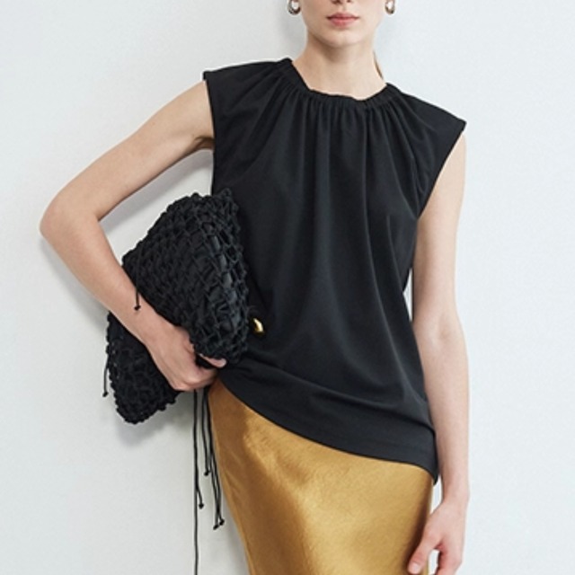 【ドロップショルダーノースリーブプルオーバー】P00278