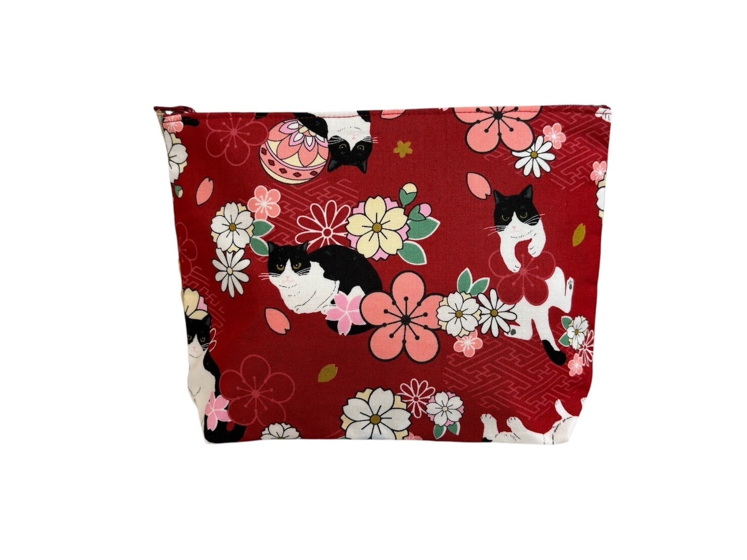 AFM】猫柄特大ポーチ 和柄 ねこ 猫 ポーチ 大きいサイズ | NPO法人 一