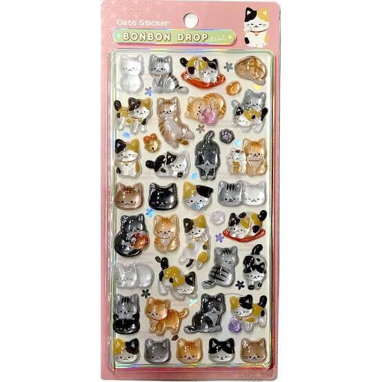 ボンボンドロップシール 和猫 | シールステーション