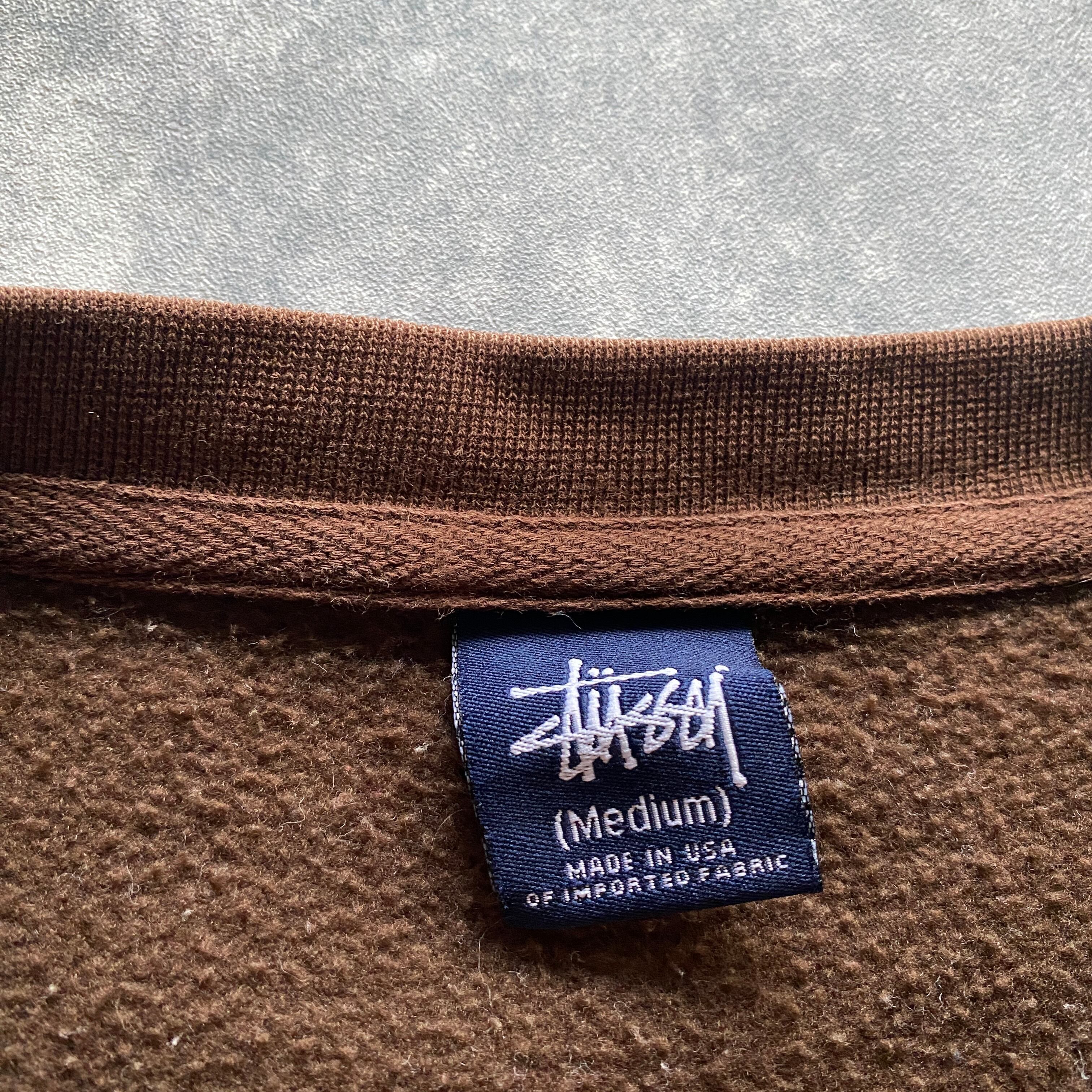 【希少✨】OLD STUSSY スウェット USA製 ブラウン Mサイズ