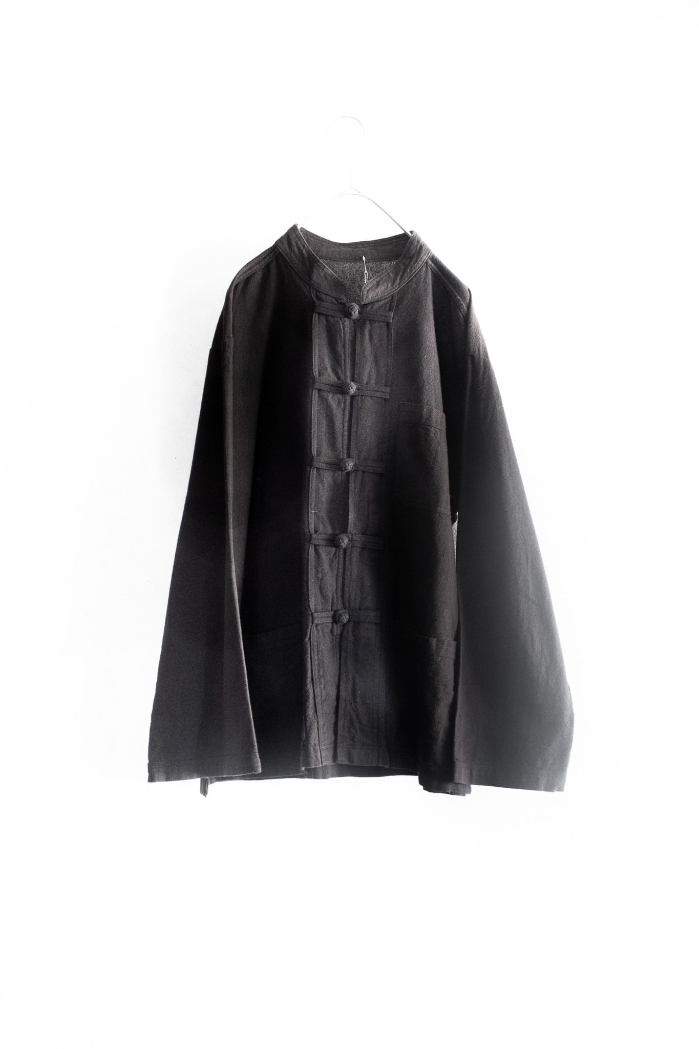 black kung-fu shirt jacket [Men's S] | アンクヴィンテージ