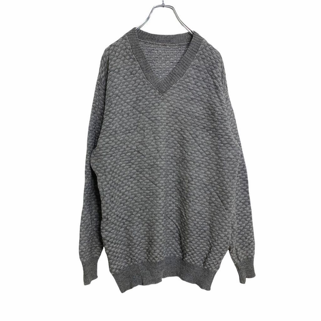 アメリカンイーグル　ボーダー　Ⅴネック　グレー　古着　ニット　S 古着American EagleボーダーVネック Tシャツ 杢グレー紺緑 S - メルカリ