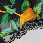 社交ダンス 衣装 スタンダード スカート レッスンウェア 女性用 レディース オールシーズン 黒 緑 ブラック系 グリーン系 オレンジ系 クインスター 花柄 レース フラワーデザイン レース付き フェミニン 日本製 スカート丈77cm ウエスト32cm~