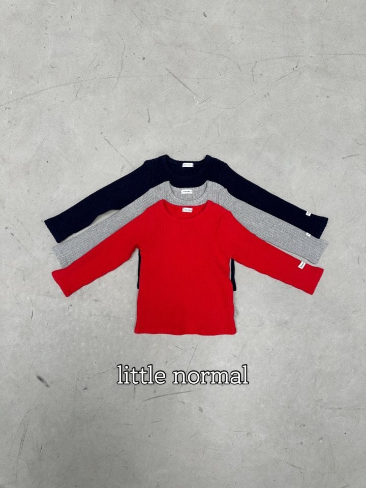 ※11/23まで5%OFF予約【little normal】rib long T/S-JS