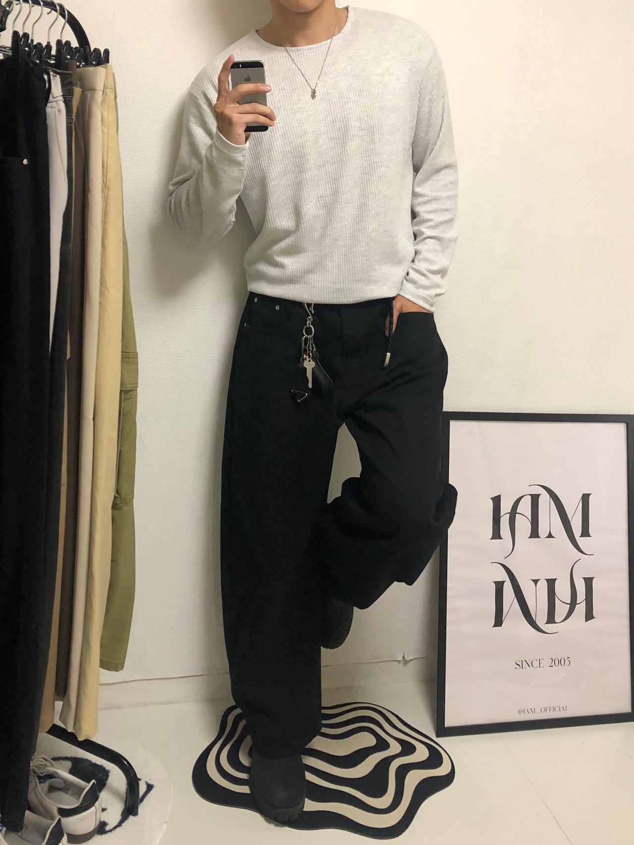 Cropped Waffle Long Sleeve Knit (3color) - 9