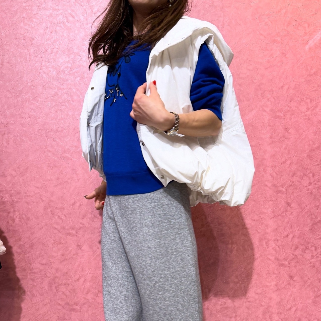 フード付ダウンベスト