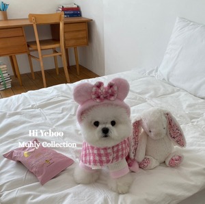 M/即納【Hi Yeboo】Muhly Cape (Bunny/ Bear)
