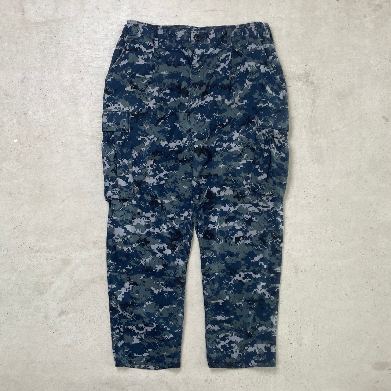 14年納品 米軍実品 US NAVY デジタルカモ 迷彩 ミリタリーカーゴパンツ 