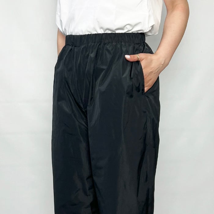 LOEFF ロエフ グロッシー タフタ クロップド パンツ 88142000012 2026