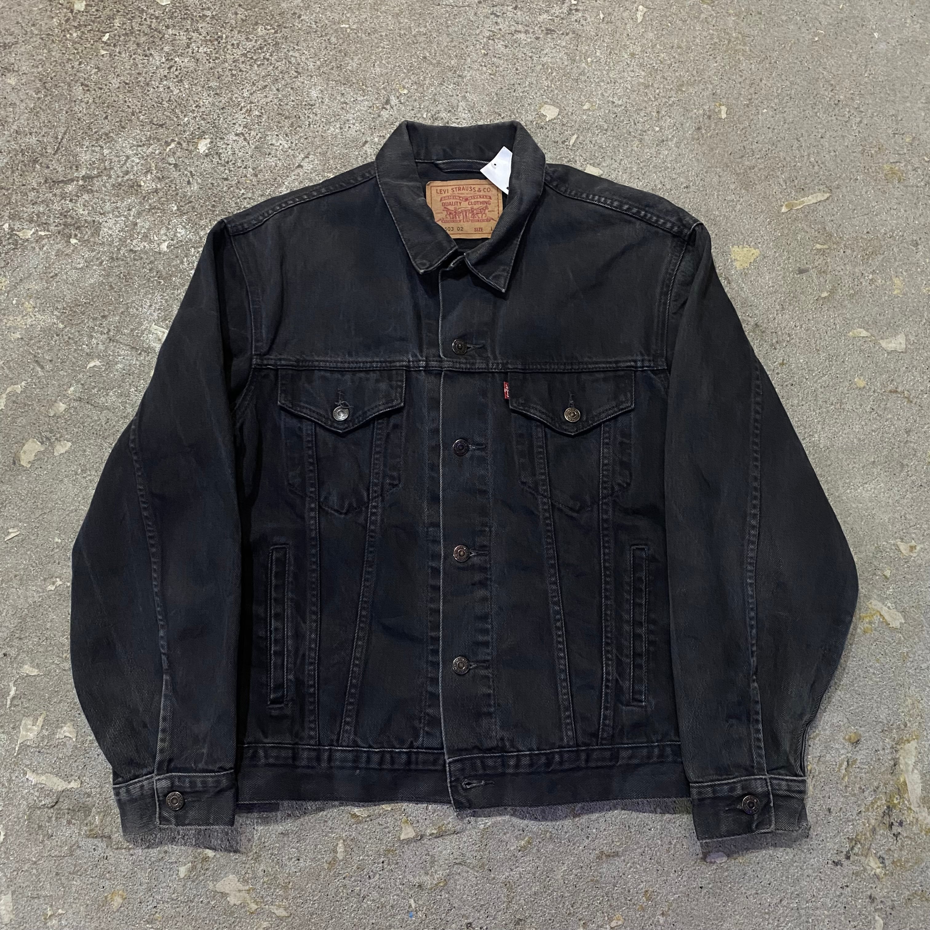 90s Levi's 70503 02 black denim jacket【仙台店】 | What'z up 90s Levi's 70503 02 black denim jacket【仙台店】 | What'z up