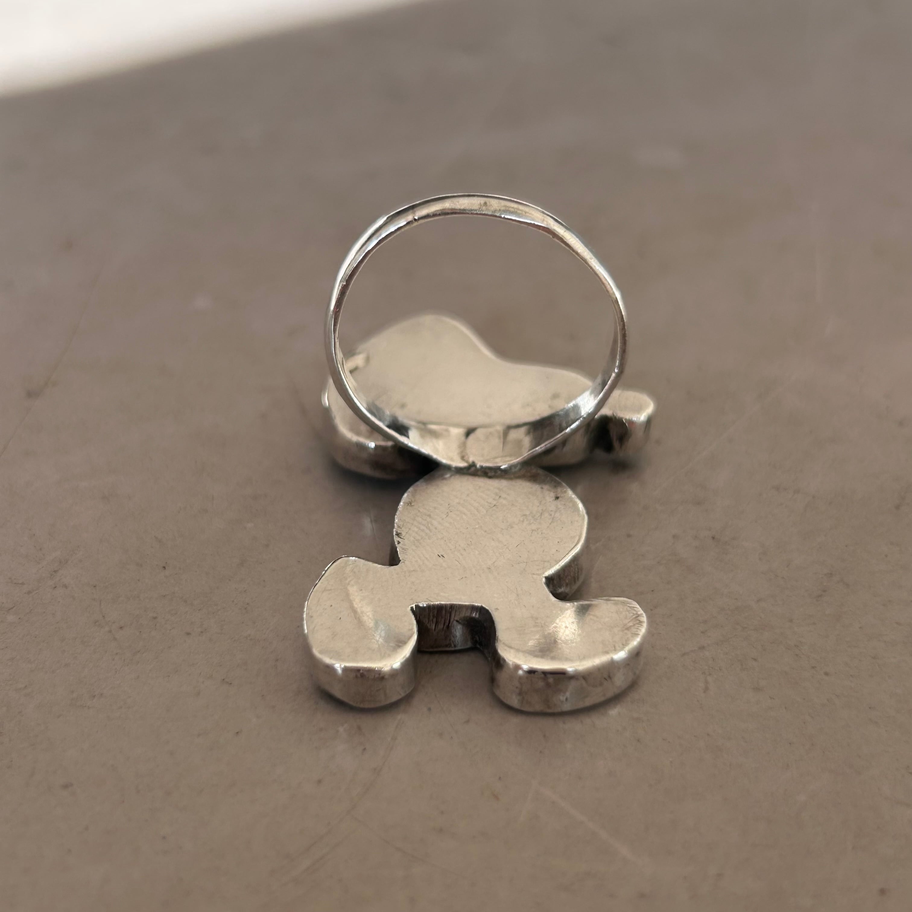 ズニ族 インレイキャラクターリング | Lucy vintage silver
