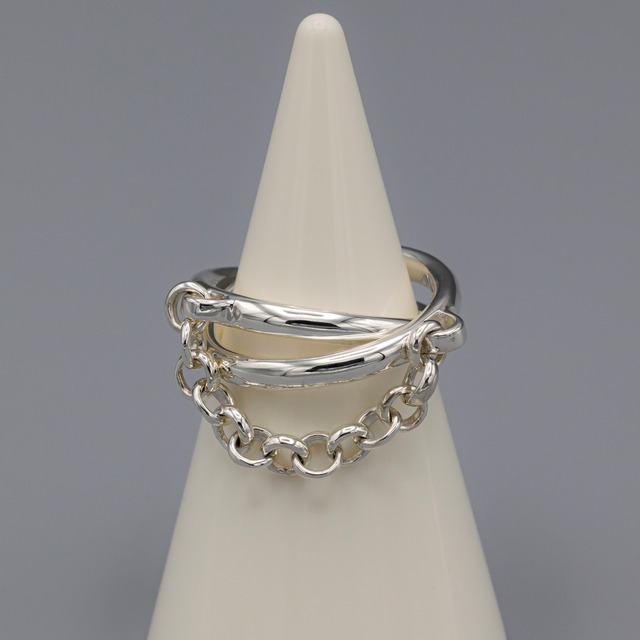 Loop chain ring Silver