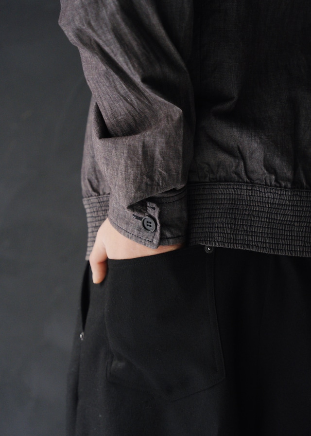 MIU MIU 04SS raglan sleeve fake button cotton blouson