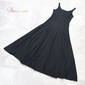 フラメンコ 衣装 prima boutique プリマブティック ドレス ワンピース ブラック系 無地 シンプル ノースリーブ 伸縮 ストレッチ 上品 かわいい 袖なし 黒 おしゃれ 柔らかい生地 ダンス衣装 イベント ステージ 練習 レッスン