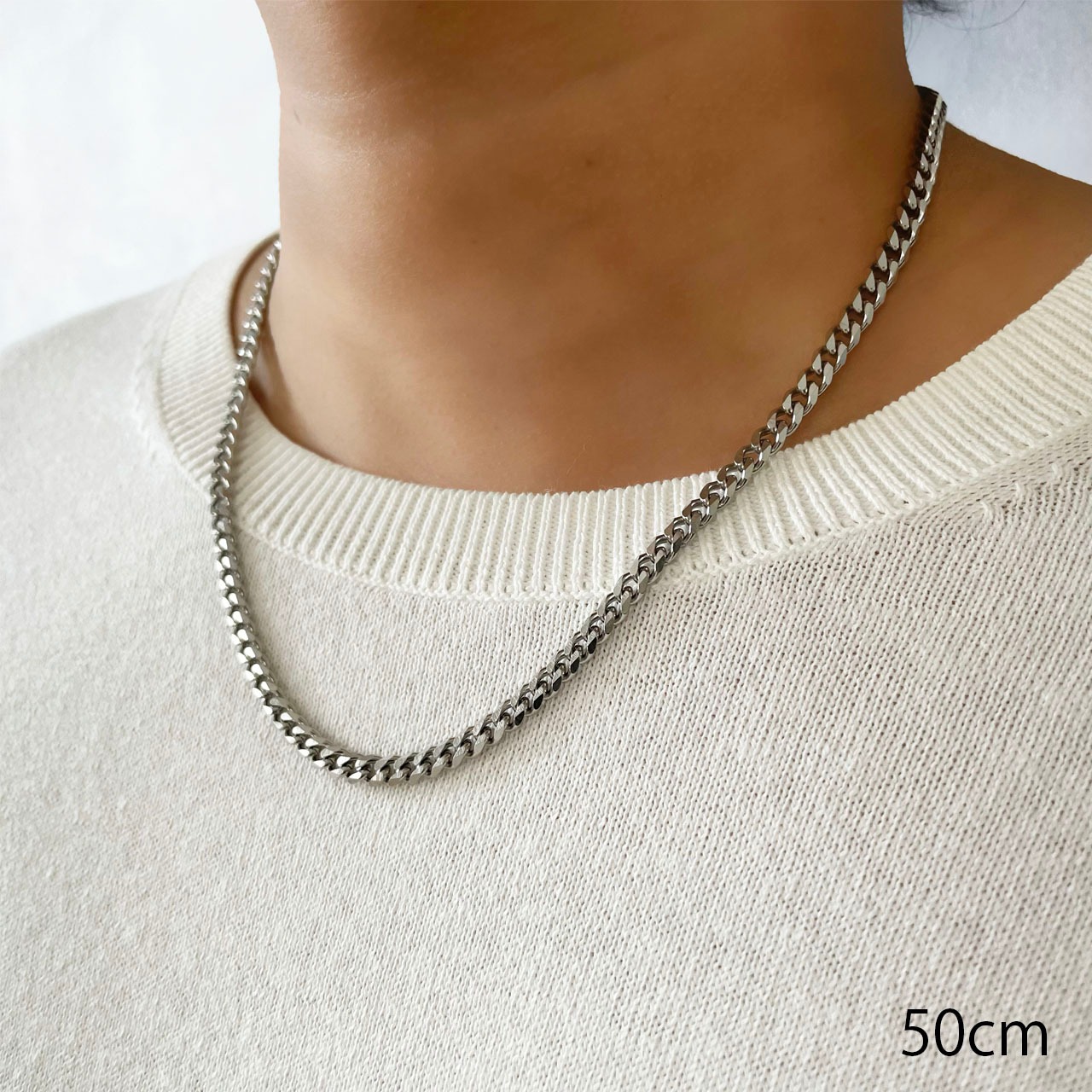 Chain Necklace　Six-sided Single〈 Slender 〉