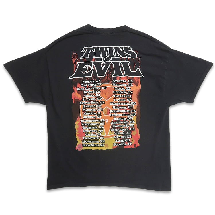 古着 HANES ヘインズ Twins of Evil Tour 2012 ツアー ロブゾンビ
