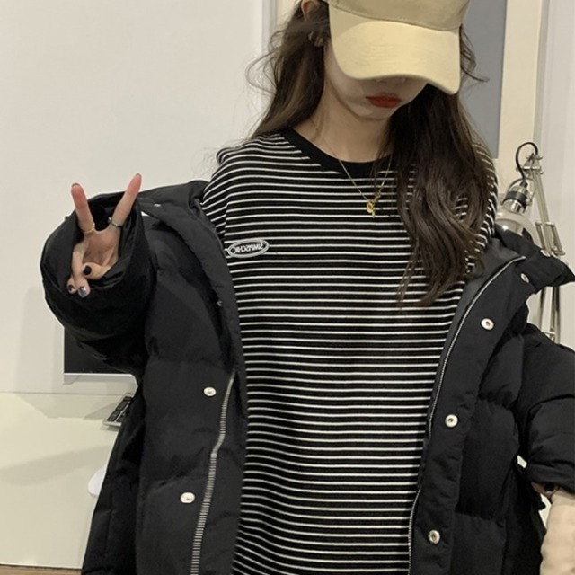 ボーダー スウェット ロングtシャツ レディース ビッグシルエット 韓国 ファッション レディース ボーダー トレーナー ロングスリーブ T 長袖 ロゴ トップス 春服 レディース カジュアル スポーツ オーバーサイズ ゆったり ワンポイント ロゴ ボ ダ ロンt レディース ボーダー スウェット ロングtシャツ レディース ビッグシルエット 韓国 ファッション レディース ボーダー トレーナー ロングスリーブ T 長袖 ロゴ トップス 春服 レディース カジュアル スポーツ オーバーサイズ ゆったり ワンポイント ロゴ ボ ダ ロンt レディース