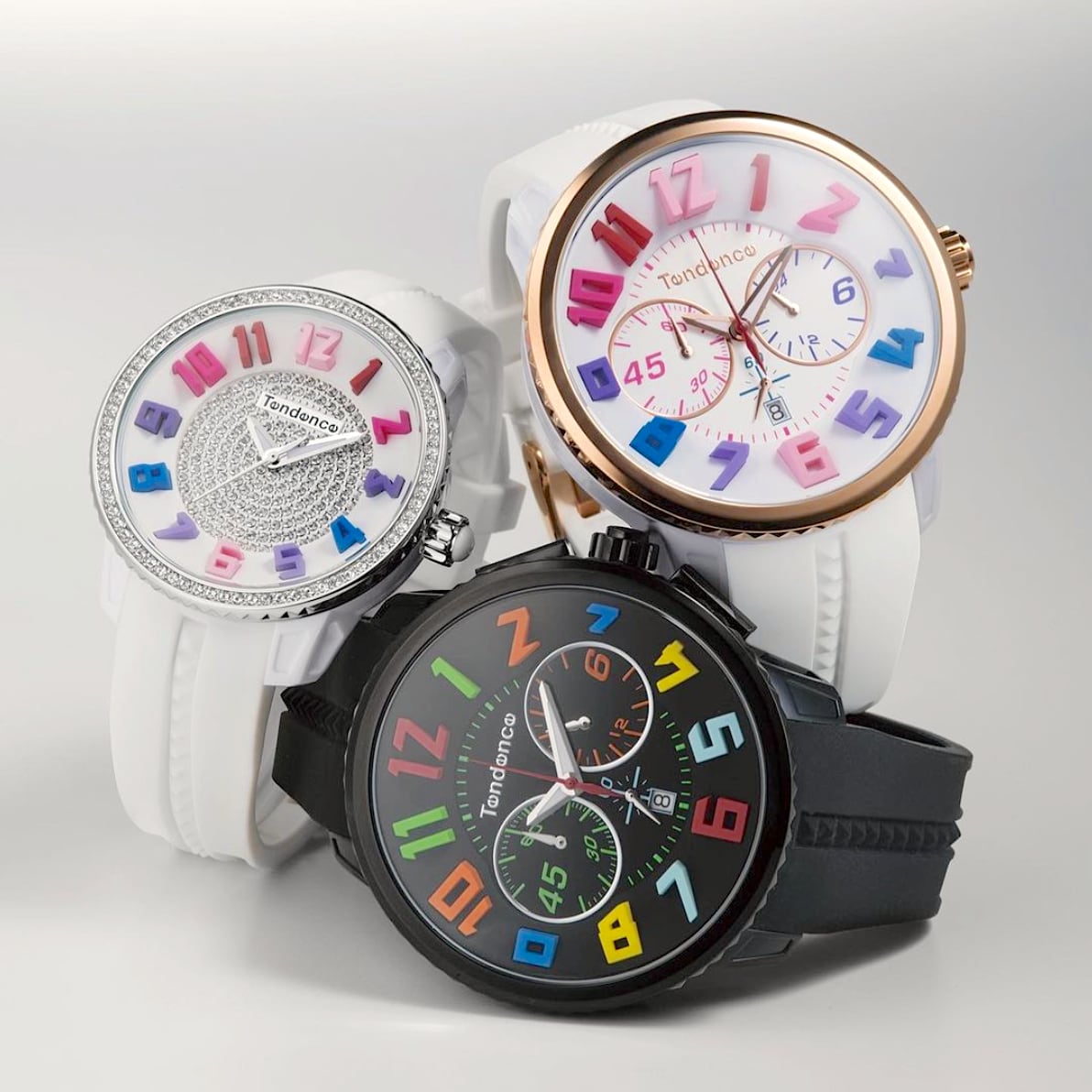 【Tendence テンデンス】TG930107R GULLIVER RAINBOWガリバーレインボー（日本限定／スワロフスキー）／国内正規品 腕時計