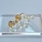 Transparent bubble earrings/ クリアで涼しげ　透明な泡ピアス　イヤリング　氷　バブル　