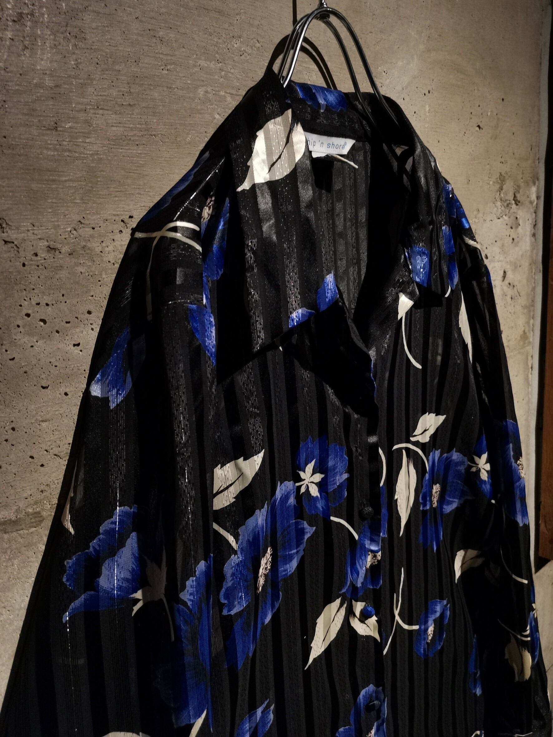 Caka】Flower Total Pattern Loose L/S Sheer Shirt | Caka(カカ  