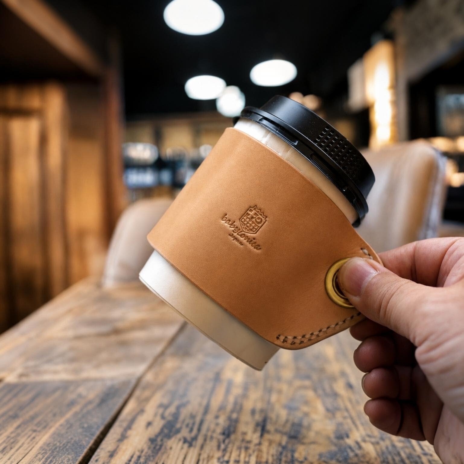 【受注製作】本革コーヒースリーブ