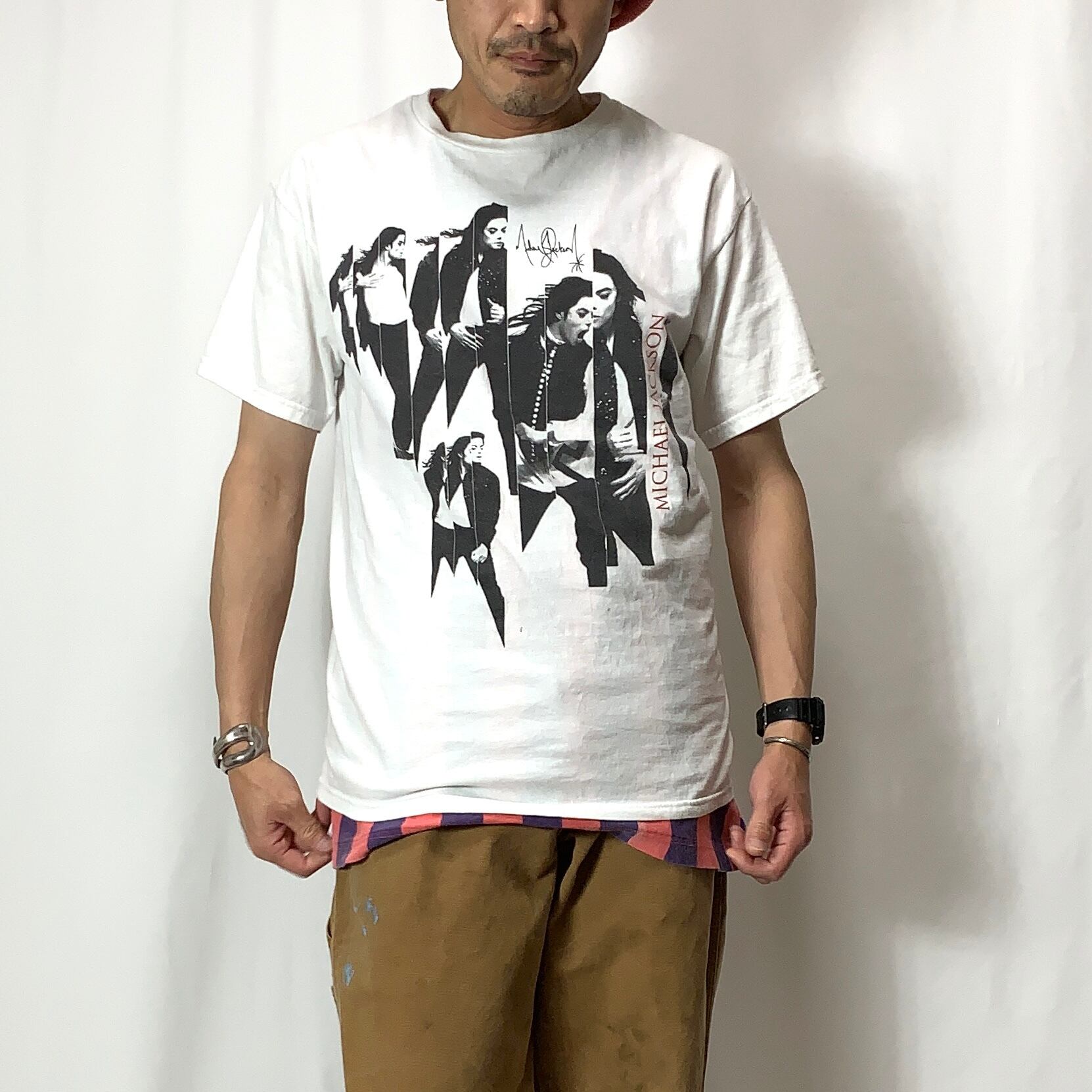 old MICHAEL JACKSON print T-shirt BAND T-shirt マイケル ジャクソン 